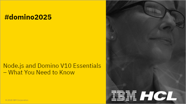 Node.js and Domino V10 Essentials