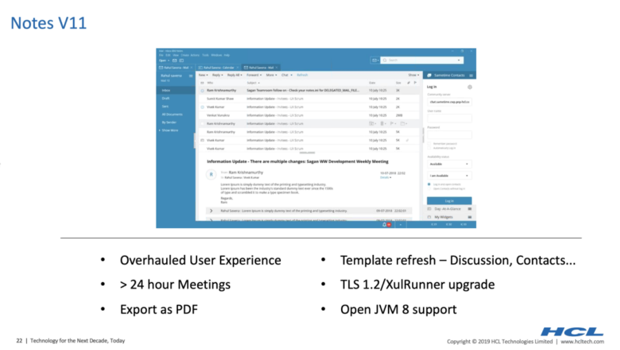 HCL Notes v11 preview