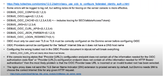 OIDC Troubleshooting